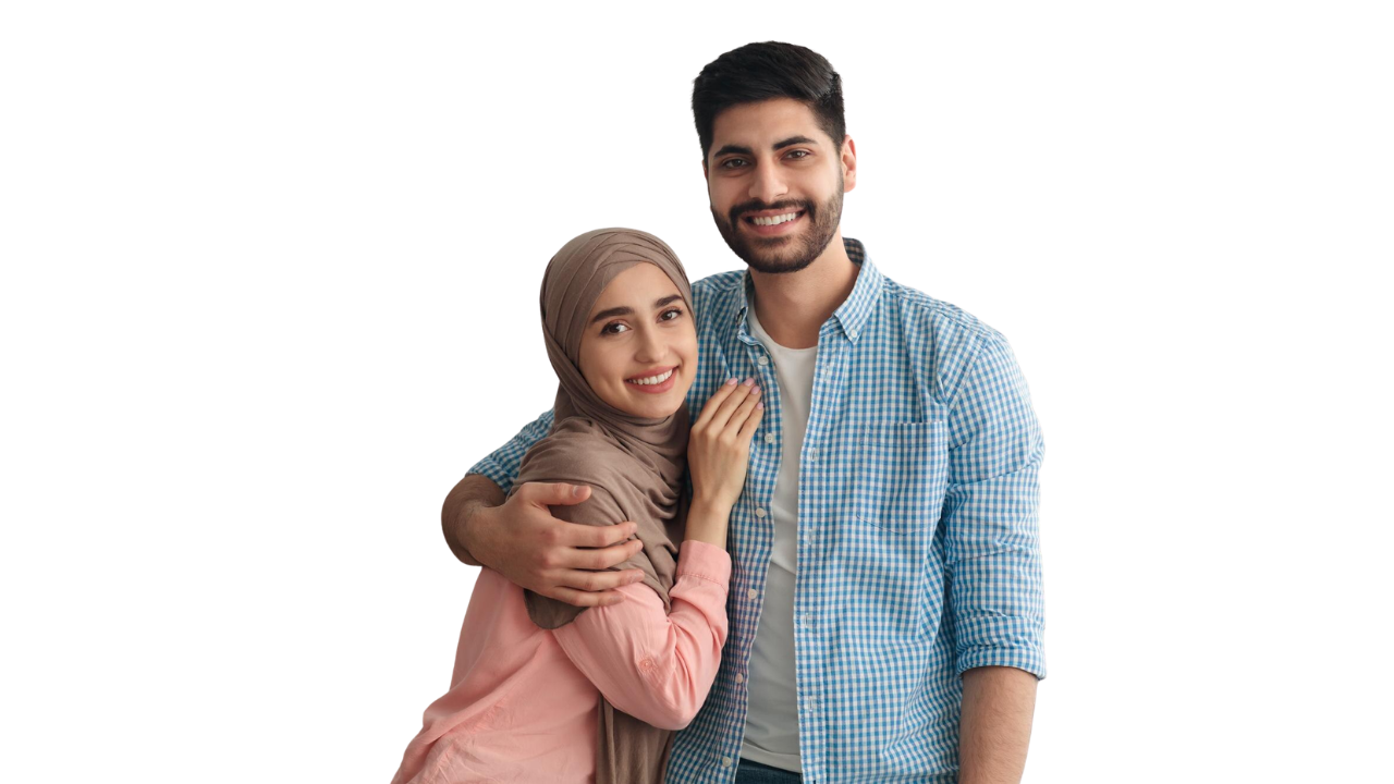 Nikah Vow couple illustration